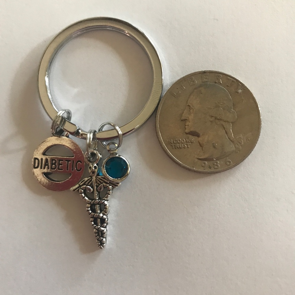 NWT “Diabetic” Keychain - Picture 3 of 3